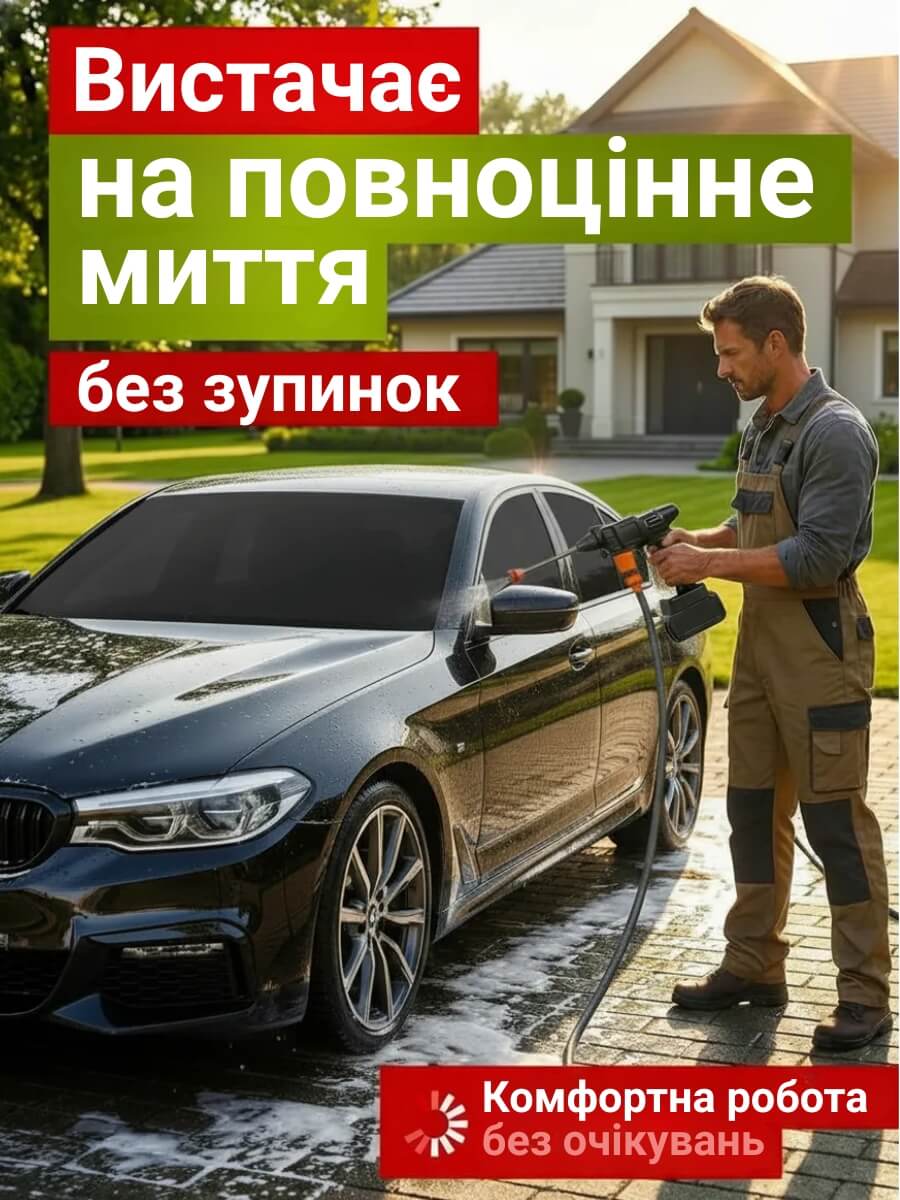 Бездротова мийка високого тиску
